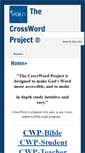 Mobile Screenshot of crosswordproject.com