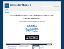 Tablet Screenshot of crosswordproject.com